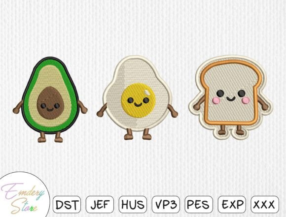 Breakfast Food Patch Embroidery Set Review