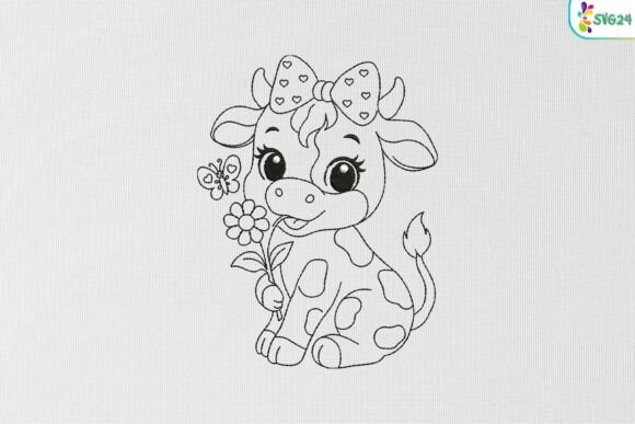Cute Cow with Flower Butterfly Bow Charm Review