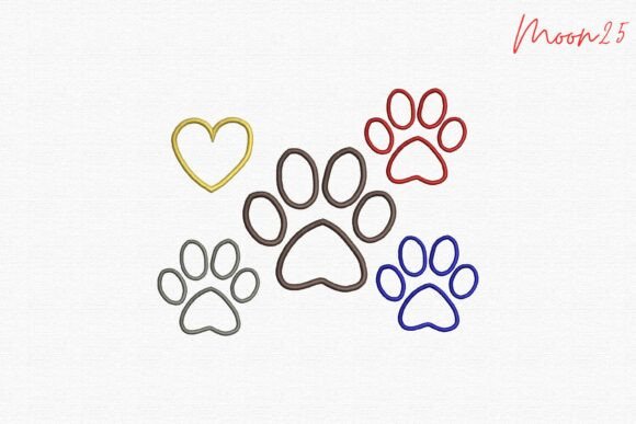 Cute Paw Print Heart Embroidery Set Review