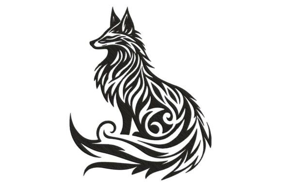 Elegant Fox Tribal Tail: An Embroidery Seller Review