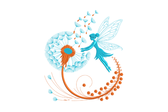 Fairy and Dandelion: Modern Embroidery for Etsy