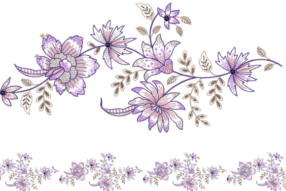 Floral Embroidery Border Design: A Boutique Review
