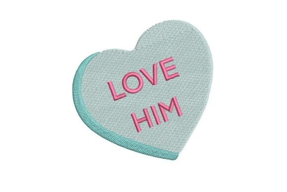 Love Him Conversation Heart Embroidery Review