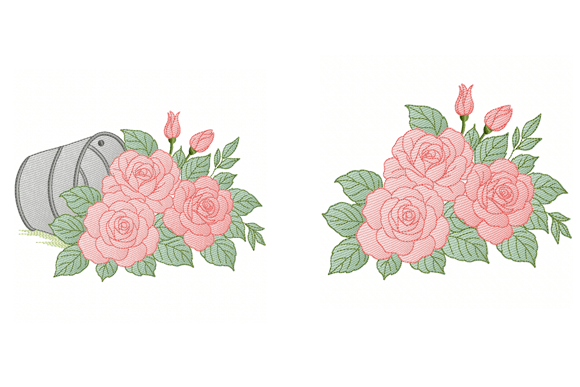 Rose Flower Embroidery Design Set 2 Review